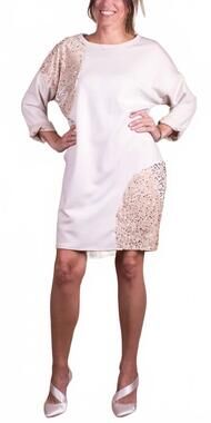 NEW GIGI MODA canazei mini dress in cream